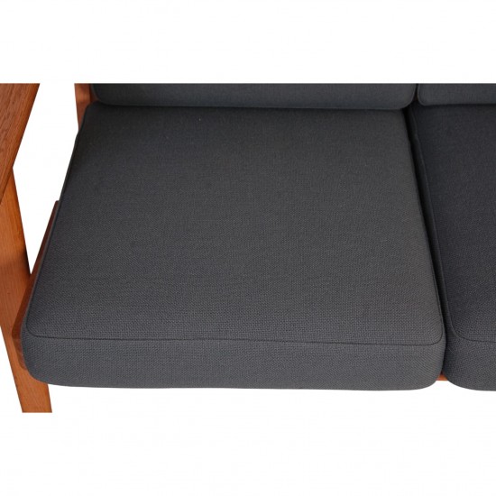Hans Wegner GE-290 3-personers sofa i grønt stof