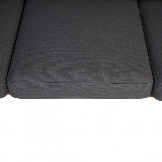 Hans Wegner GE-290 3-personers sofa i grønt stof