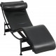 Le Corbusier LC4 chaiselongue i sort læder 2000'erne
