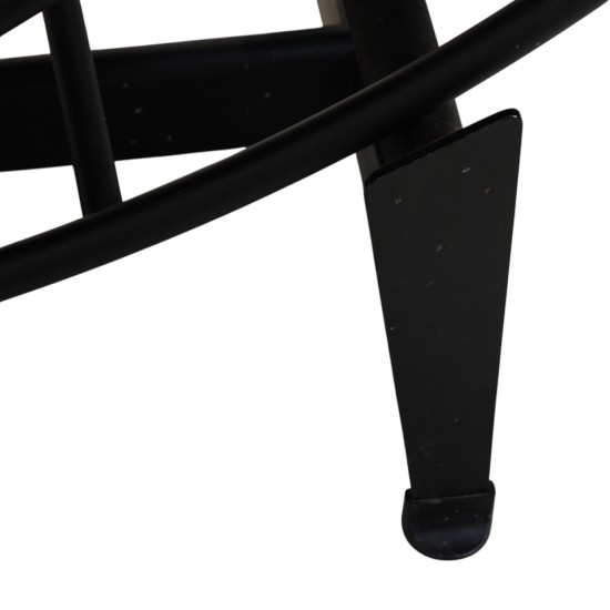 Le Corbusier LC4 chaiselongue i sort læder 2000'erne