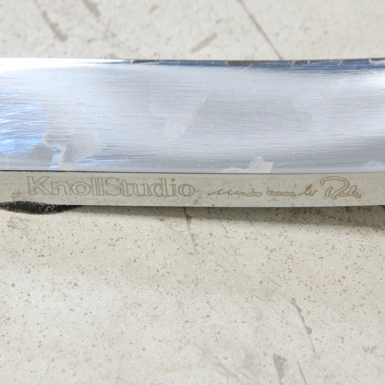 Ludwig Mies van der Rohe Barcelona stol i sort læder