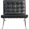 Ludwig Mies van der Rohe Barcelona chair in black leather
