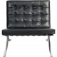 Ludwig Mies van der Rohe Barcelona chair in black leather