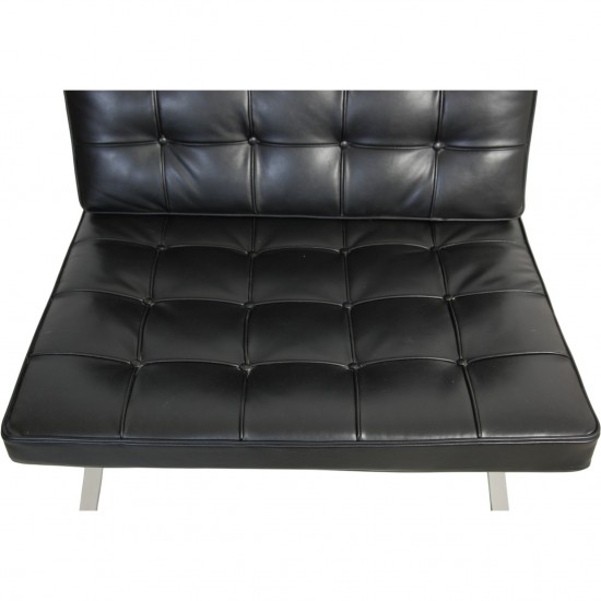 Ludwig Mies van der Rohe Barcelona chair in black leather