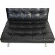Ludwig Mies van der Rohe Barcelona chair in black leather