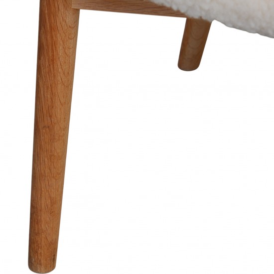 Nanna Ditzel Model 83 stol i lammeskind