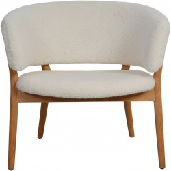 Nanna Ditzel Model 83 stol i lammeskind