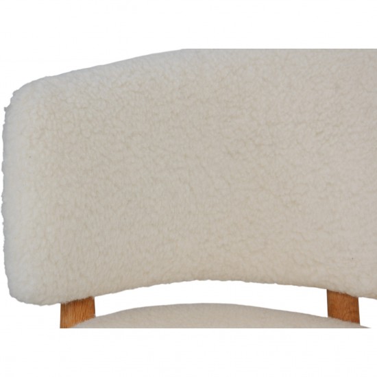 Nanna Ditzel Model 83 stol i lammeskind