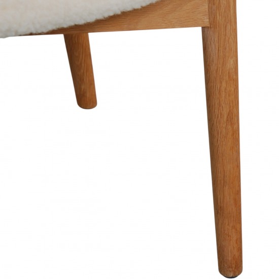 Nanna Ditzel Model 83 stol i lammeskind