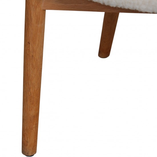 Nanna Ditzel Model 83 stol i lammeskind