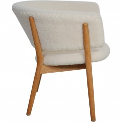 Nanna Ditzel Model 83 stol i lammeskind