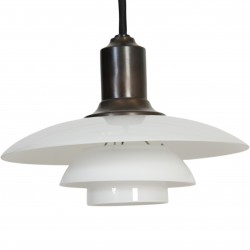 Sæt af 2 Poul Henningsen PH2/1 pendler bruneret messing 70'erne