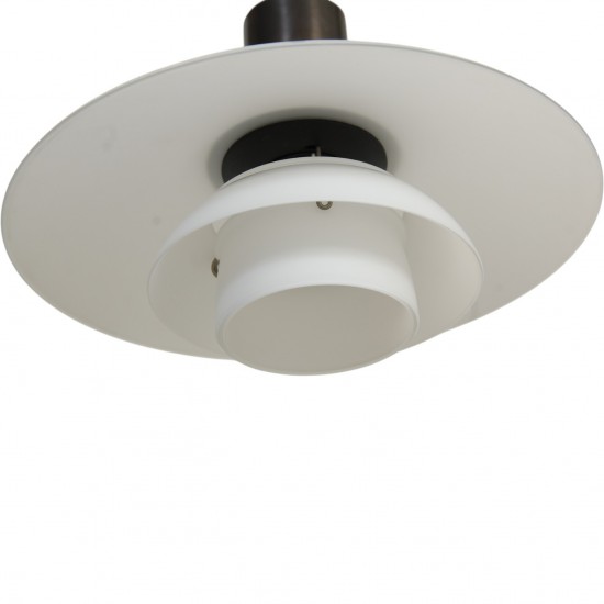 Set of 2 Poul Henningsen PH2/1 pendats browned brass 70s