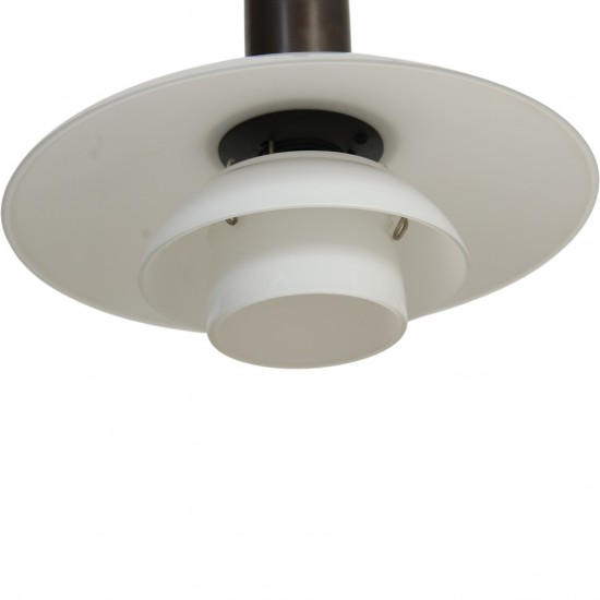 Set of 2 Poul Henningsen PH2/1 pendats browned brass 70s