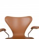 Arne Jacobsen 3207 Syver stol i cognac classic læder 1960'erne