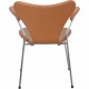 Arne Jacobsen 3207 Syver stol i cognac classic læder 1960'erne