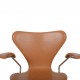 Arne Jacobsen 3207 Syver stol i cognac classic læder 1960'erne