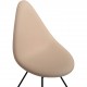 Arne Jacobsen 3110 Dråbe stol nybetrukket med natur læder 2010'erne