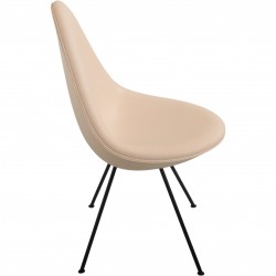 Arne Jacobsen 3110 Dråbe stol nybetrukket med natur læder 2010'erne