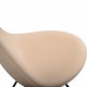 Arne Jacobsen 3110 Dråbe stol nybetrukket med natur læder 2010'erne