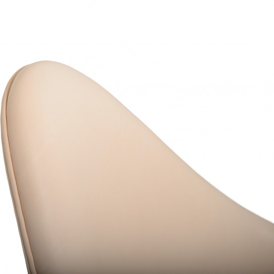 Arne Jacobsen 3110 Dråbe stol nybetrukket med natur læder 2010'erne