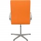 Arne Jacobsen 3243T medium ryg Oxford stol i gul Hallingdal 2006