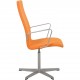 Arne Jacobsen 3243T medium ryg Oxford stol i gul Hallingdal 2006