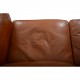 Børge Mogensen 2212 2.personers sofa i brunt læder 1980'erne