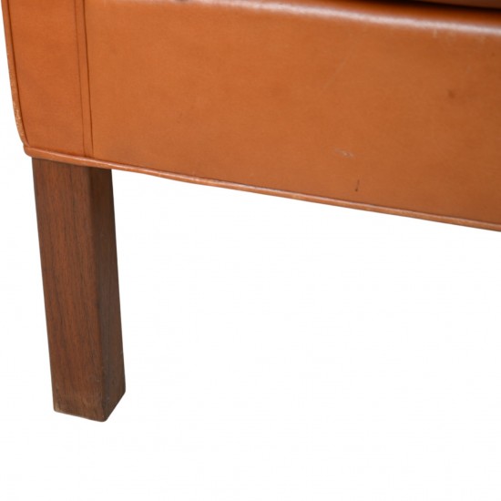 Børge Mogensen 2212 2.personers sofa i brunt læder 1980'erne