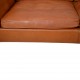 Børge Mogensen 2212 2.personers sofa i brunt læder 1980'erne