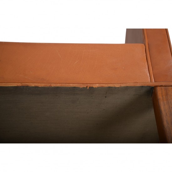 Børge Mogensen 2212 2.personers sofa i brunt læder 1980'erne