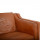 Børge Mogensen 2212 2.personers sofa i brunt læder 1980'erne