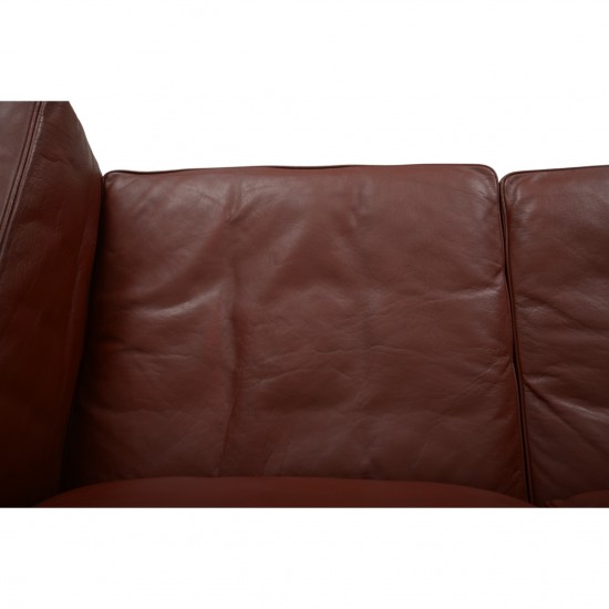 Børge Mogensen bordeaux 2213 3-personers sofa 1990'erne