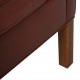 Børge Mogensen bordeaux 2213 3-personers sofa 1990'erne