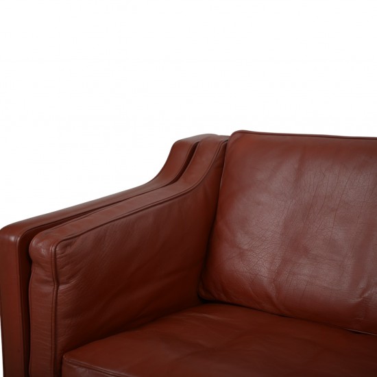 Børge Mogensen bordeaux 2213 3-personers sofa 1990'erne