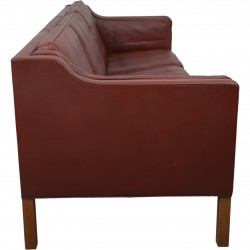 Børge Mogensen bordeaux 2213 3-personers sofa 1990'erne