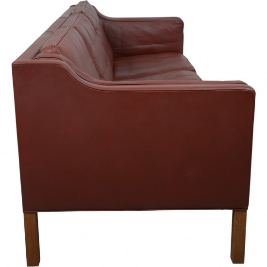 Børge Mogensen bordeaux 2213 3-personers sofa 1990'erne