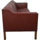 Børge Mogensen bordeaux 2213 3-personers sofa 1990'erne