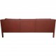 Børge Mogensen bordeaux 2213 3-personers sofa 1990'erne