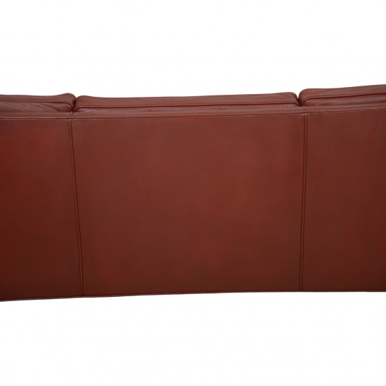 Børge Mogensen bordeaux 2213 3-personers sofa 1990'erne