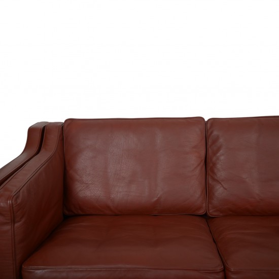 Børge Mogensen bordeaux 2213 3-personers sofa 1990'erne