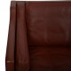 Børge Mogensen bordeaux 2213 3-personers sofa 1990'erne