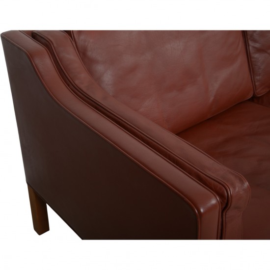Børge Mogensen bordeaux 2213 3-personers sofa 1990'erne