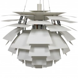 Poul Henningsen hvid Kogle lampe 84 Cm 2000'erne