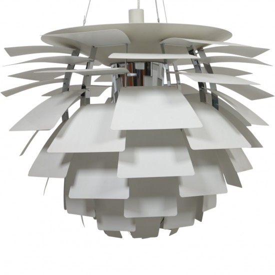 Poul Henningsen hvid Kogle lampe 84 Cm 2000'erne