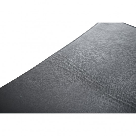 Poul Kjærholm PK91 skammel i aura sort læder 1990'erne