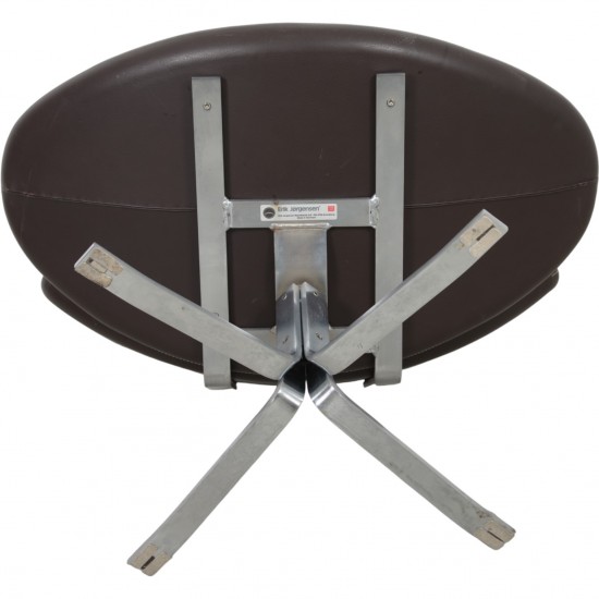 Erik Jørgensen Corona stol i brunt læder 2000'erne