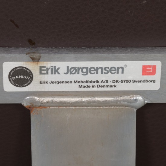 Erik Jørgensen Corona stol i brunt læder 2000'erne
