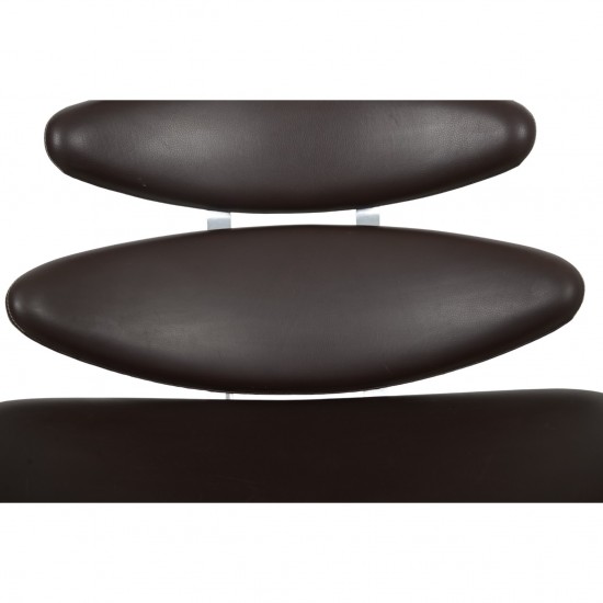 Erik Jørgensen Corona stol i brunt læder 2000'erne