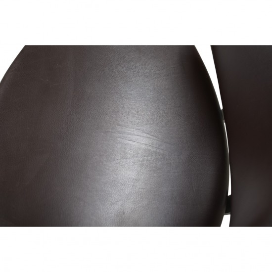 Erik Jørgensen Corona stol i brunt læder 2000'erne